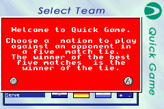 Screenshot from Davis Cup (Europe) (En,Fr,De,Es,It)