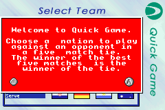 Screenshot from Davis Cup (Europe) (En,Fr,De,Es,It)