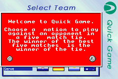 Screenshot from Davis Cup (Europe) (En,Fr,De,Es,It)