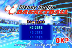 Screenshot from Disney Sports - Basketball (Europe) (En,Fr,De,Es,It)
