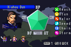 Screenshot from Dynasty Warriors Advance (USA)