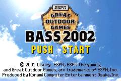Screenshot from ESPN Great Outdoor Games - Bass 2002 (USA)