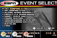 Screenshot from ESPN International Winter Sports (Europe)