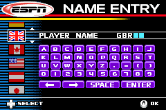 Screenshot from ESPN International Winter Sports (Europe)