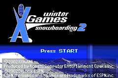 Screenshot from ESPN Winter X-Games Snowboarding 2 (Europe)