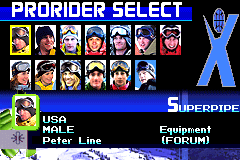 Screenshot from ESPN Winter X-Games Snowboarding 2 (Europe)
