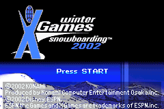 Screenshot from ESPN Winter X-Games Snowboarding 2002 (USA)