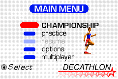 Screenshot from FILA Decathlon (Europe) (En,Fr,De,Es,It,Sv)