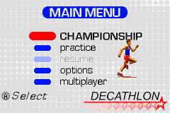 Screenshot from FILA Decathlon (Europe) (En,Fr,De,Es,It,Sv)