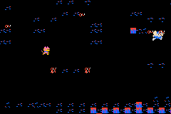 Screenshot from Famicom Mini 08 - Mappy (Japan) (En)