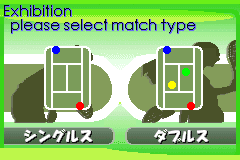 Screenshot from Family Tennis Advance (Japan)