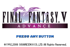 Screenshot from Final Fantasy V Advance (USA)