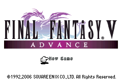 Screenshot from Final Fantasy V Advance (USA)