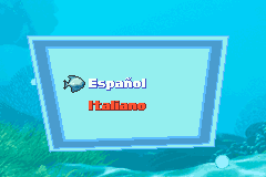 Screenshot from Finding Nemo (Europe) (Es,It)