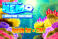 Screenshot from Finding Nemo - The Continuing Adventures (Europe) (Fr,De,Nl)