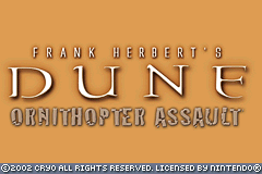 Screenshot from Frank Herbert's Dune - Ornithopter Assault (Europe) (En,Fr,De,Es,It) (Proto)
