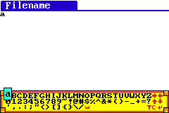 Screenshot from GBA Personal Organizer (USA) (Unl)