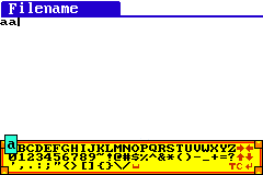 Screenshot from GBA Personal Organizer (USA) (Unl)