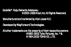 Screenshot from Gojira - Kaijuu Dairantou Advance (Japan)