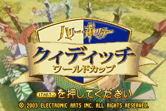 Screenshot from Harry Potter - Quidditch World Cup (Japan)