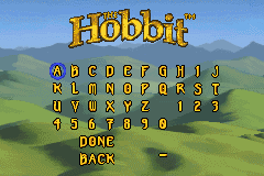 Screenshot from Hobbit, The - The Prelude to the Lord of the Rings (Europe) (En,Fr,De,Es,It)