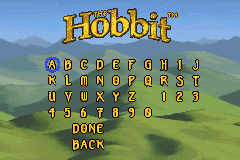 Screenshot from Hobbit, The - The Prelude to the Lord of the Rings (Europe) (En,Fr,De,Es,It)