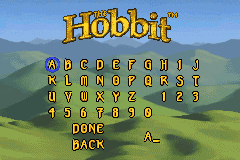 Screenshot from Hobbit, The - The Prelude to the Lord of the Rings (Europe) (En,Fr,De,Es,It)