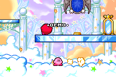 Screenshot from Hoshi no Kirby - Kagami no Daimeikyuu (Japan) (Demo) (Kiosk, GameCube)