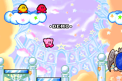 Screenshot from Hoshi no Kirby - Kagami no Daimeikyuu (Japan) (Demo) (Kiosk, GameCube)