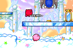Screenshot from Hoshi no Kirby - Kagami no Daimeikyuu (Japan) (Demo) (Kiosk, GameCube)