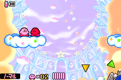 Screenshot from Hoshi no Kirby - Kagami no Daimeikyuu (Japan) (Demo) (Kiosk, GameCube)