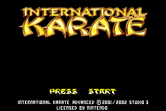 Screenshot from International Karate Advanced (Europe)