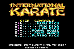 Screenshot from International Karate Advanced (Europe)