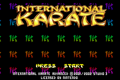 Screenshot from International Karate Advanced (Europe)