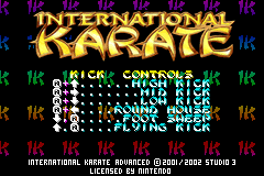 Screenshot from International Karate Advanced (Europe)