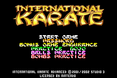 Screenshot from International Karate Advanced (Europe)