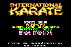 Screenshot from International Karate Advanced (Europe)