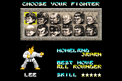 Screenshot from International Karate Advanced (Europe)