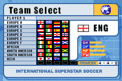 Screenshot from International Superstar Soccer (Europe)