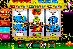 Screenshot from Jissen Pachi-Slot Hisshouhou! - Juuou Advance (Japan)