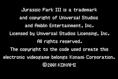 Screenshot from Jurassic Park III - Dino Attack (Europe) (En,Fr,De,Es,It)