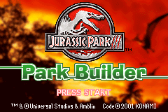 Screenshot from Jurassic Park III - Park Builder (Europe) (En,Fr,De,Es,It)