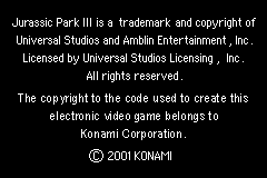 Screenshot from Jurassic Park III - Ushinawareta Idenshi (Japan)