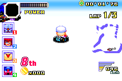 Screenshot from Konami Wai Wai Racing Advance (Japan) (Virtual Console)