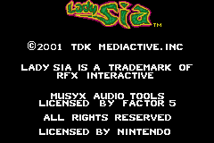 Screenshot from Lady Sia (USA) (En,Fr,De,Es,It,Nl)
