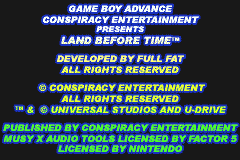 Screenshot from Land Before Time, The (Europe) (En,Fr,De,Es,It)