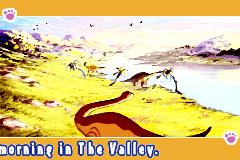 Screenshot from Land Before Time, The - Into the Mysterious Beyond (Europe) (En,Fr,De,Es,It,Nl,Pt,Da)