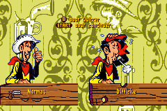 Screenshot from Lucky Luke - Wanted! (Europe) (En,Fr,De,Es,It,Nl)