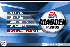 Screenshot from Madden NFL 2005 (USA)