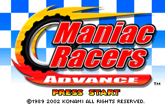 Screenshot from Maniac Racers Advance (Europe) (En,Fr,De,Es,It)